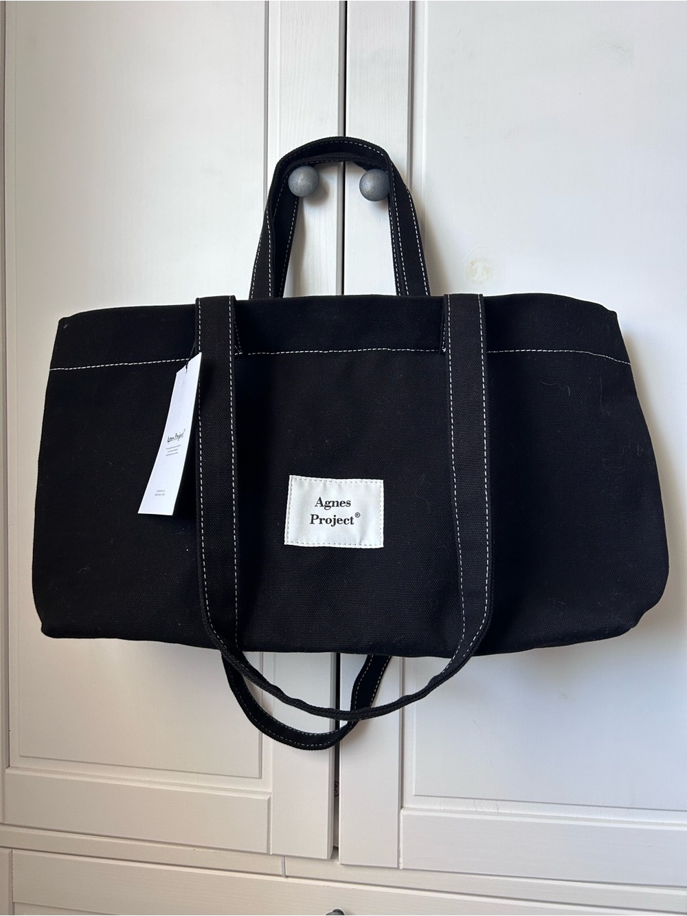 Black Canvas Tote Bag